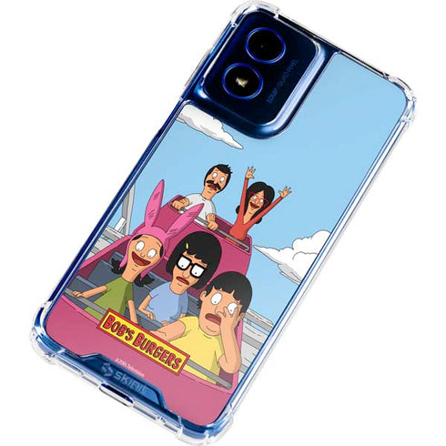Bobs Burgers Roller Coaster Moto G 5G (2024) Clear Case
